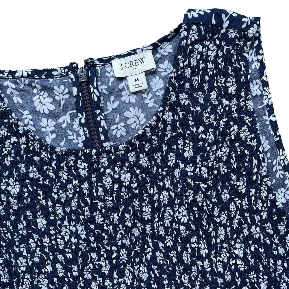 *NWOT* J. Crew Printed Smocked Tiered Midi/Maxi Dress - Picture 13 of 16